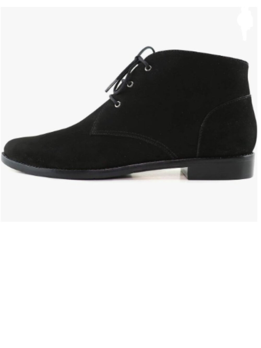 Black Womens Trendy Low Heel Pointy Toe Lace Up Chukka Ankle Boots